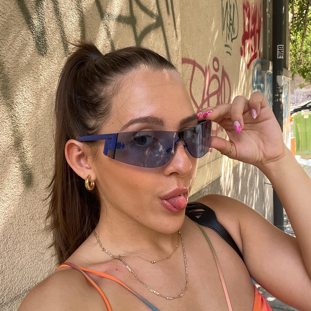 Versace blue sunglasses